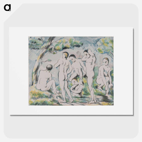 アートポスター-The Small Bathers - ポール セザンヌ Poster.