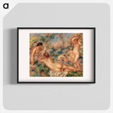 Bathers (Baigneuses) - Pierre-Auguste Renoir Poster.