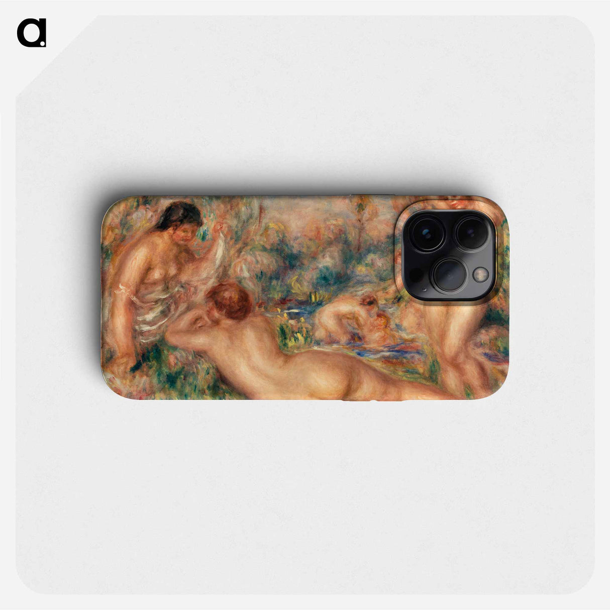 Bathers (Baigneuses) - Pierre Auguste Renoir Phone Case.