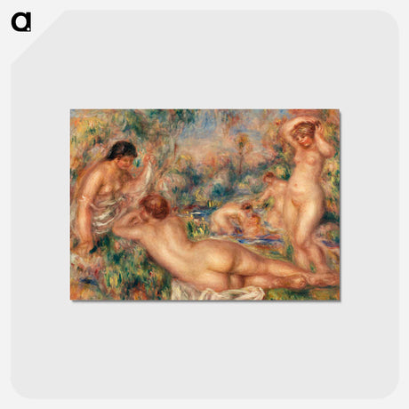 アートポストカード-Bathers (Baigneuses) - ピエール オーギュスト ルノワール Postcard.