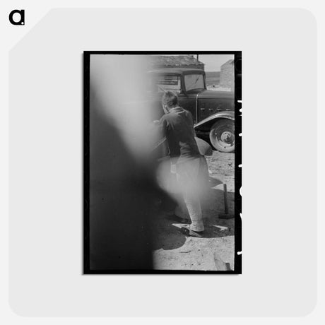 アートポストカード-Son of Migrant Auto Wrecker
 - ラッセル リー Postcard.
