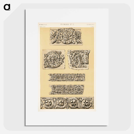 アートポスター-Nineteenth-Century Ornament Pattern
 - 装飾の文法 Poster.