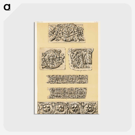 アートポストカード-Nineteenth-Century Ornament Pattern
 - 装飾の文法 Postcard.