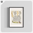 アートポスター-Broad Bean and Liverleaf from Mira Calligraphiae Monumenta
 - 書道のお手本 Poster.