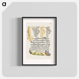 アートポスター-Broad Bean and Liverleaf from Mira Calligraphiae Monumenta
 - 書道のお手本 Poster.