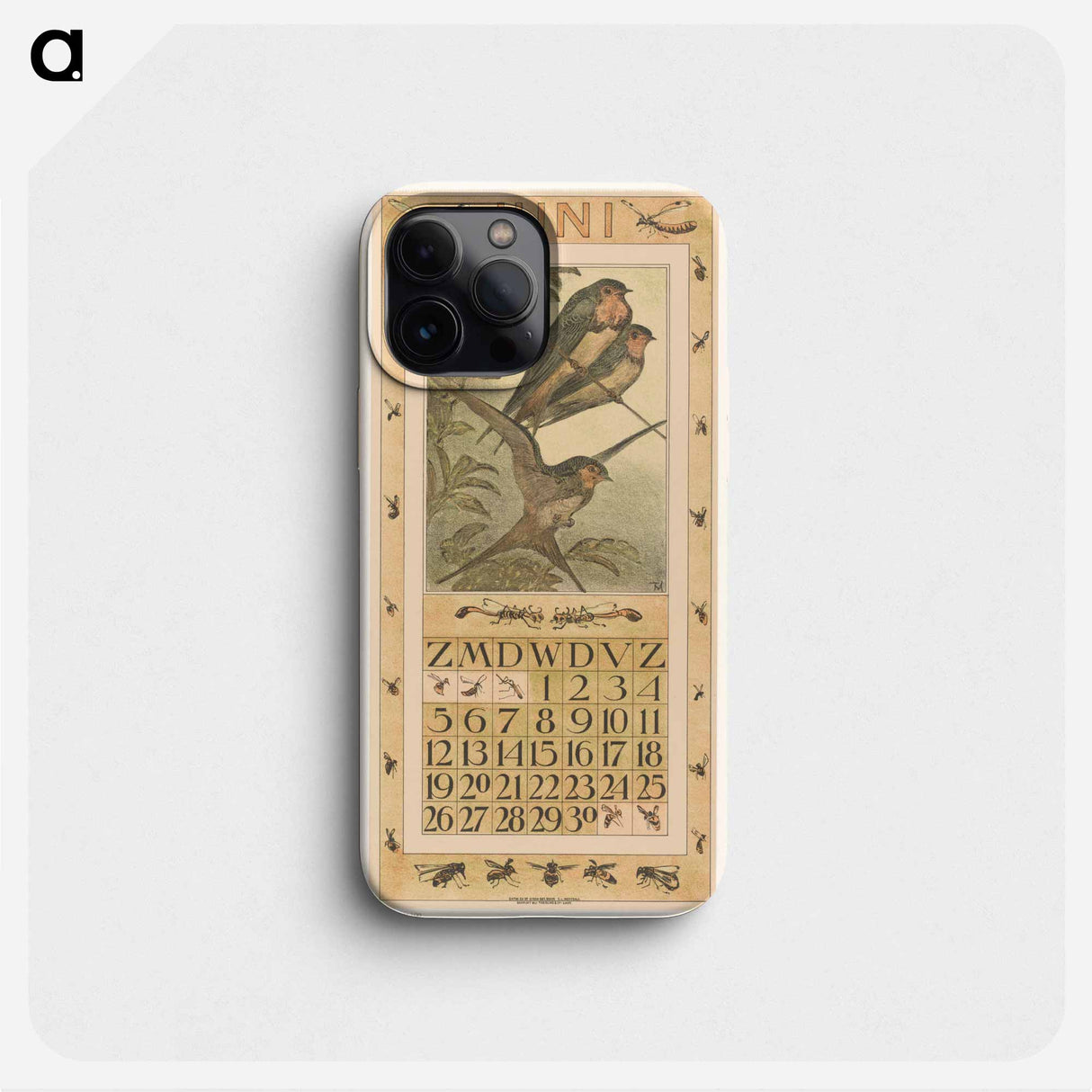 Calendar day with zwaluwen - Theo van Hoytema Phone Case.