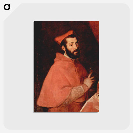 アートポストカード-Alessandro Farnese - ティツィアーノ ヴェチェッリオ Postcard.