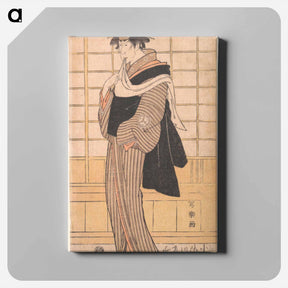 アートパネル-Osagawa Tsuneyo II as the hairdresser O-Roku - 東洲斎 写楽 Canvas.
