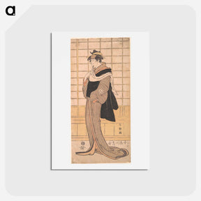 アートポストカード-Osagawa Tsuneyo II as the hairdresser O-Roku - 東洲斎 写楽 Postcard.