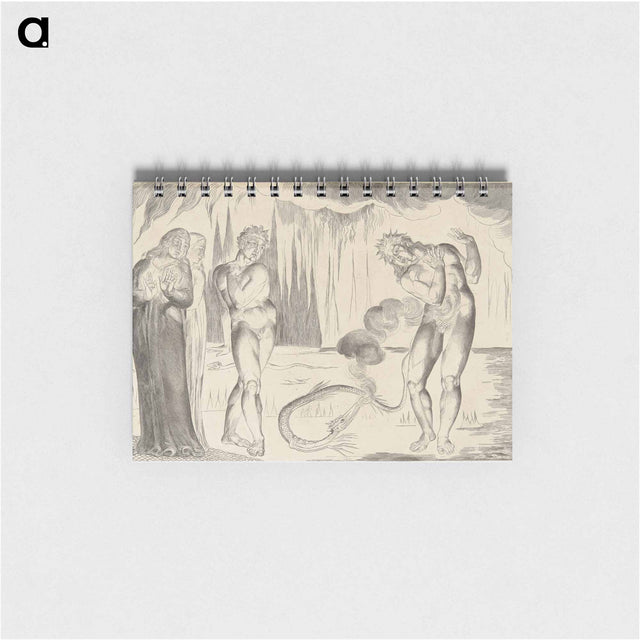 アートメモ帳-A Serpent Attacking Buoso Donata - ウィリアム ブレイク Memo.