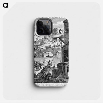 Satire on False Perspective - ウィリアム ホガース Phone Case.