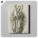 アートパネル-The Virgin on the Crescent with a Diadem - アルブレヒト デューラー Canvas.