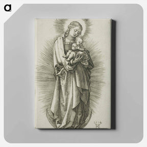 アートパネル-The Virgin on the Crescent with a Diadem - アルブレヒト デューラー Canvas.