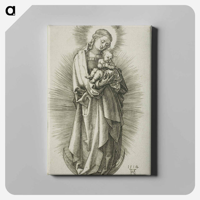 アートパネル-The Virgin on the Crescent with a Diadem - アルブレヒト デューラー Canvas.