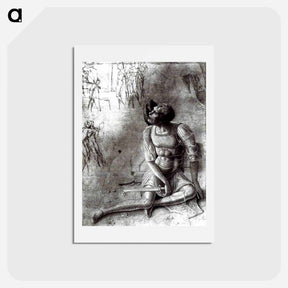 アートポストカード-Soldiers - アンドレア マンテーニャ Postcard.