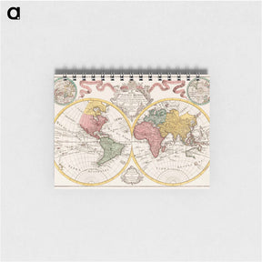 アートメモ帳-Mappa totius mundi - アンティーク地図 Memo.