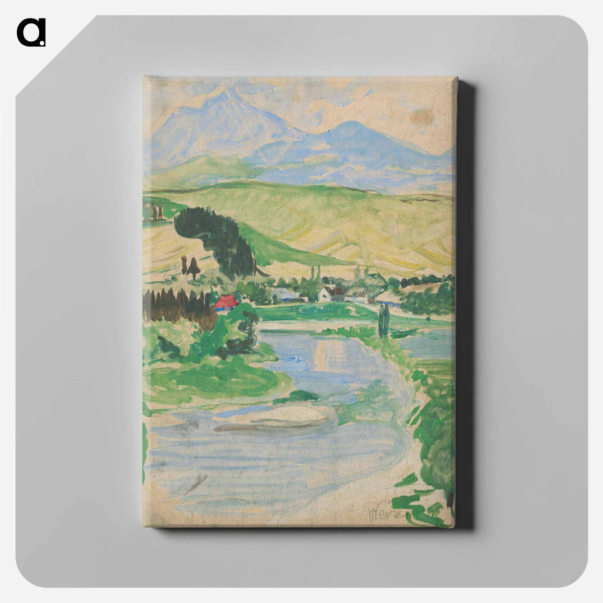 Landscape - アーノルド ピーター ワイズ クビンチャン Canvas.