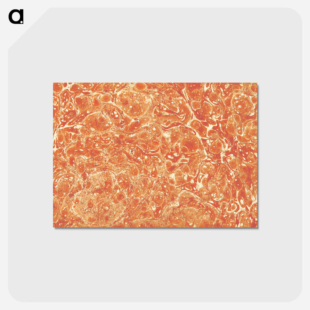 アートポストカード-Abstract Brown Pattern
 - 大英図書館 Postcard.