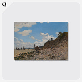 アートポストカード-The Beach at Honfleur - クロード モネ Postcard.