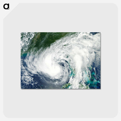 アートポストカード-Tropical Storm Isaac over Florida
 - 上空からの地球 Postcard.