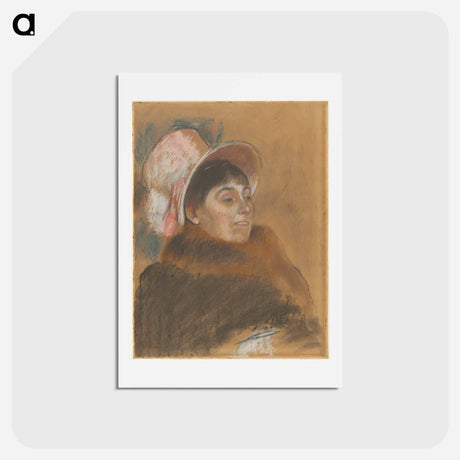 アートポストカード-Madame Dietz-Monnin - エドガー ドガ Postcard.