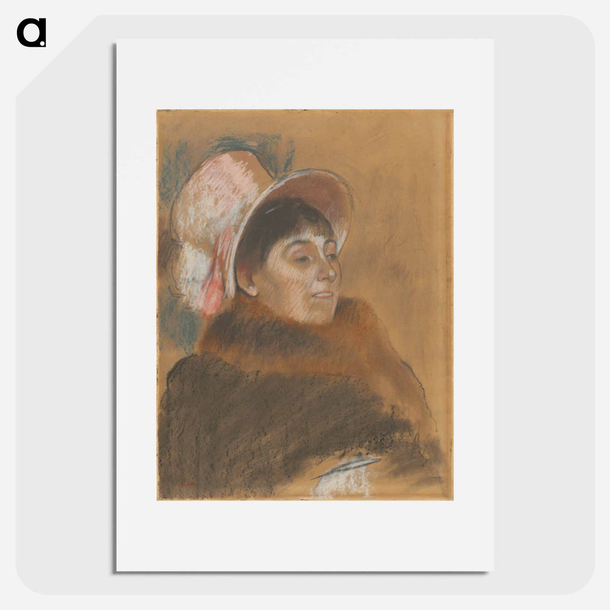 Madame Dietz-Monnin - エドガー ドガ Poster.