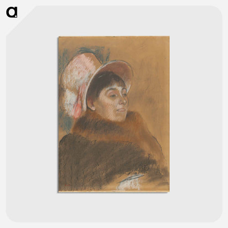 アートポストカード-Madame Dietz-Monnin - エドガー ドガ Postcard.