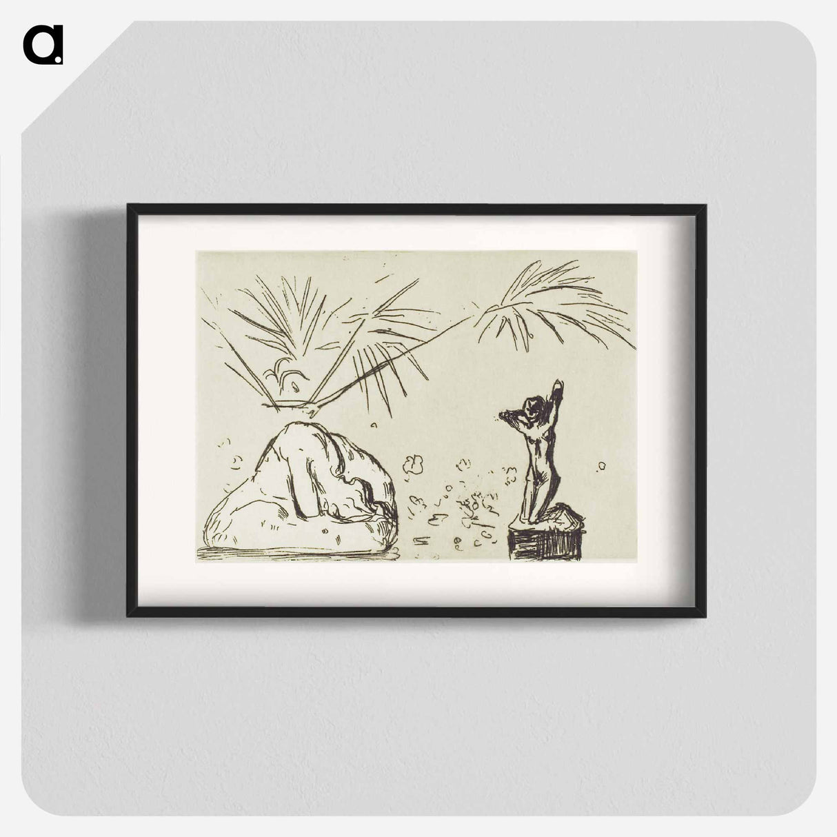 アートポスター-Interior with Sculptures - エドヴァルド ムンク Poster.