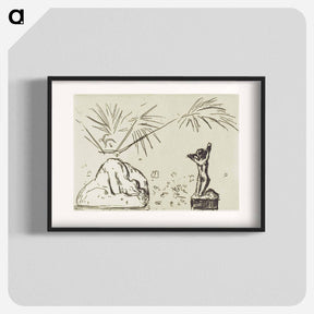 アートポスター-Interior with Sculptures - エドヴァルド ムンク Poster.