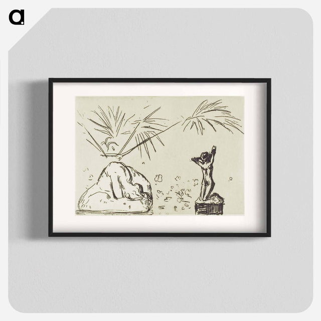 アートポスター-Interior with Sculptures - エドヴァルド ムンク Poster.