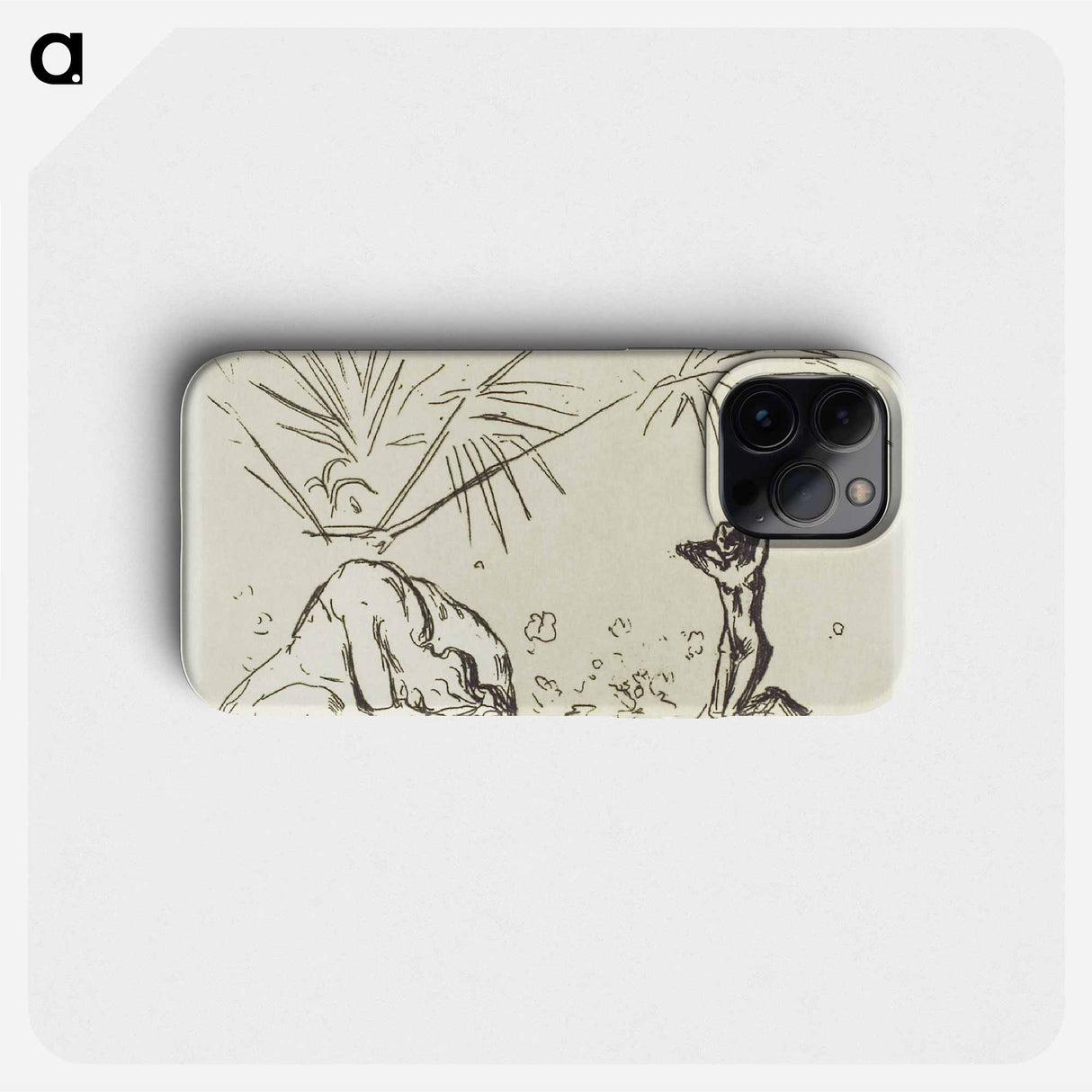 Interior with Sculptures - Edvard Munch Phone Case.