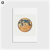 アートポストカード-Saturn's Loathing from The Flower Book - エドワード バーン ジョーンズ Postcard.
