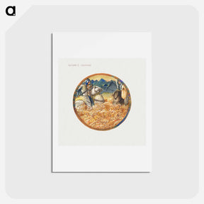アートポストカード-Saturn's Loathing from The Flower Book - エドワード バーン ジョーンズ Postcard.