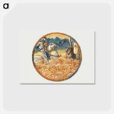 アートポストカード-Saturn's Loathing from The Flower Book - エドワード バーン ジョーンズ Postcard.