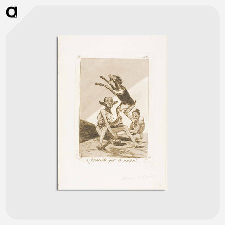 アートポストカード-Wait till You've Been Anointed - フランシスコ デ ゴヤ Postcard.