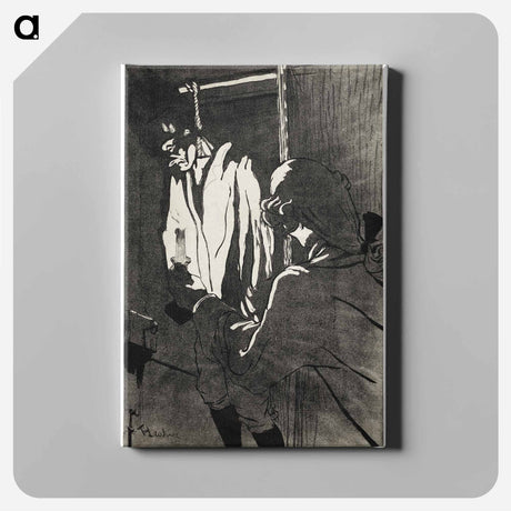 アートパネル-The Hanged Man - アンリ ド トゥールーズ ロートレック Canvas.