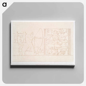 アートパネル-Archery Hunting with Hounds
 - エジプト美術史 Canvas.