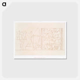 アートポストカード-Archery Hunting with Hounds
 - エジプト美術史 Postcard.