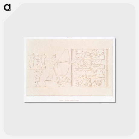 アートポストカード-Archery Hunting with Hounds
 - エジプト美術史 Postcard.