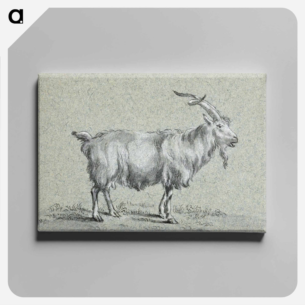 アートパネル-Standing goat - ジャン ベルナール Canvas.