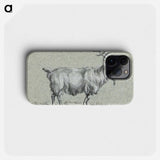 Standing goat - Jean Bernard Phone Case.