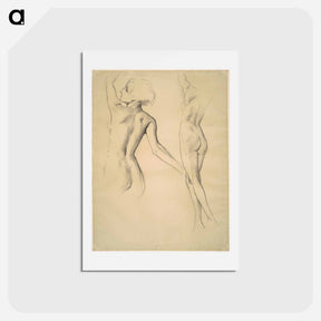 アートポストカード-Dancing Figures - ジョン シンガー サージェント Postcard.