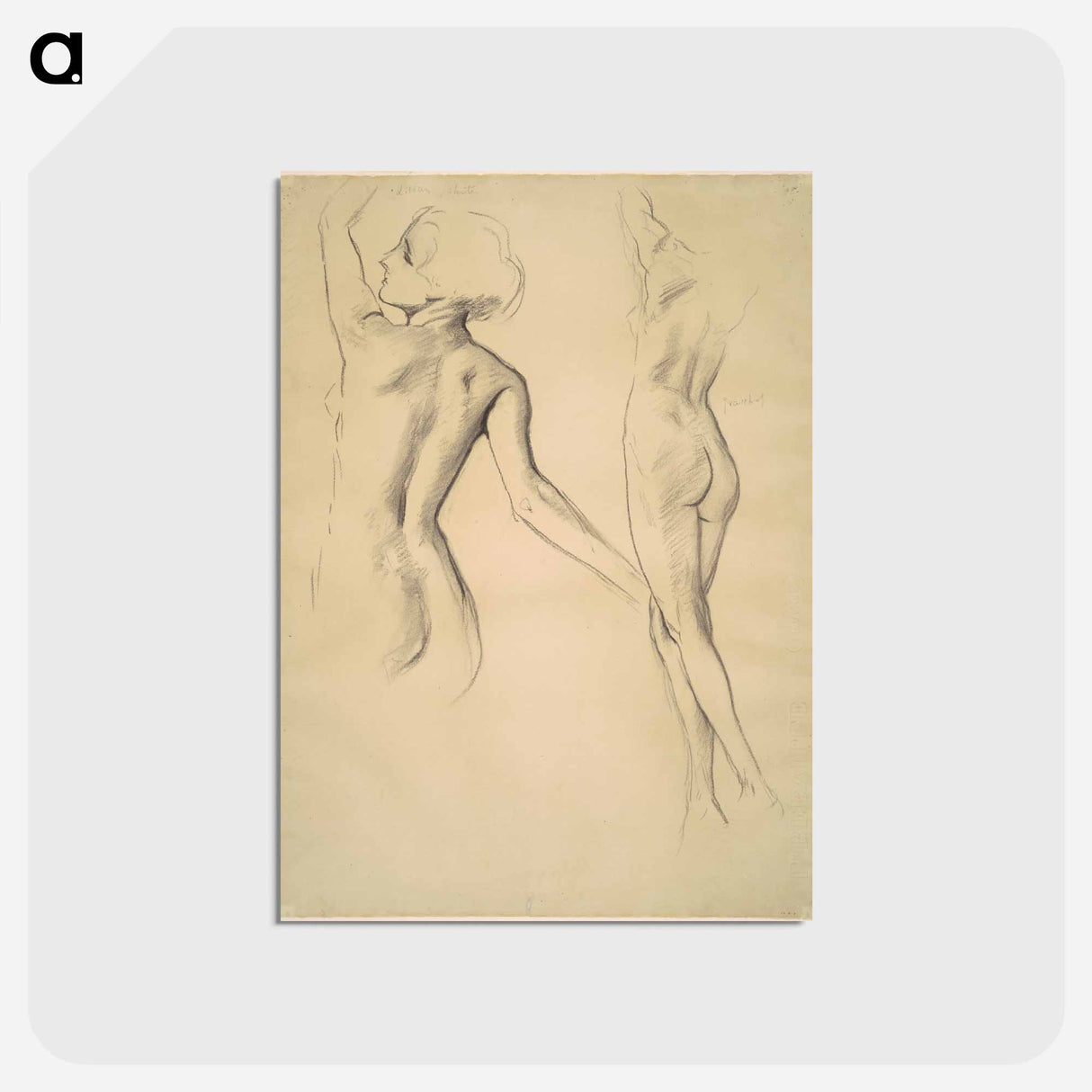 アートポストカード-Dancing Figures - ジョン シンガー サージェント Postcard.