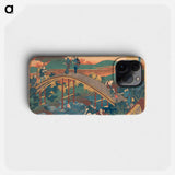 Hokusai's Poem by Ariwara no Narihira - 葛飾 北斎 Phone Case.