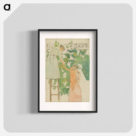 アートポスター-Gathering Fruit - メアリー カサット Poster.