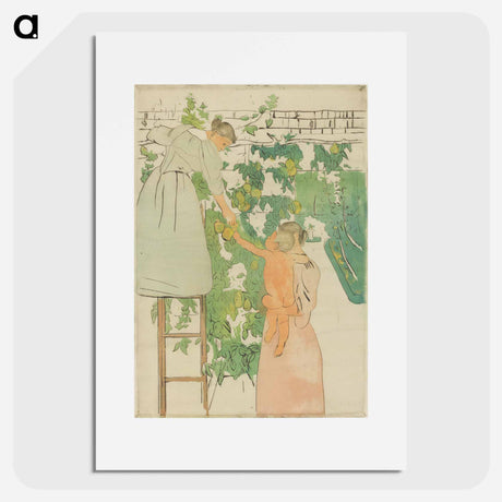 アートポスター-Gathering Fruit - メアリー カサット Poster.