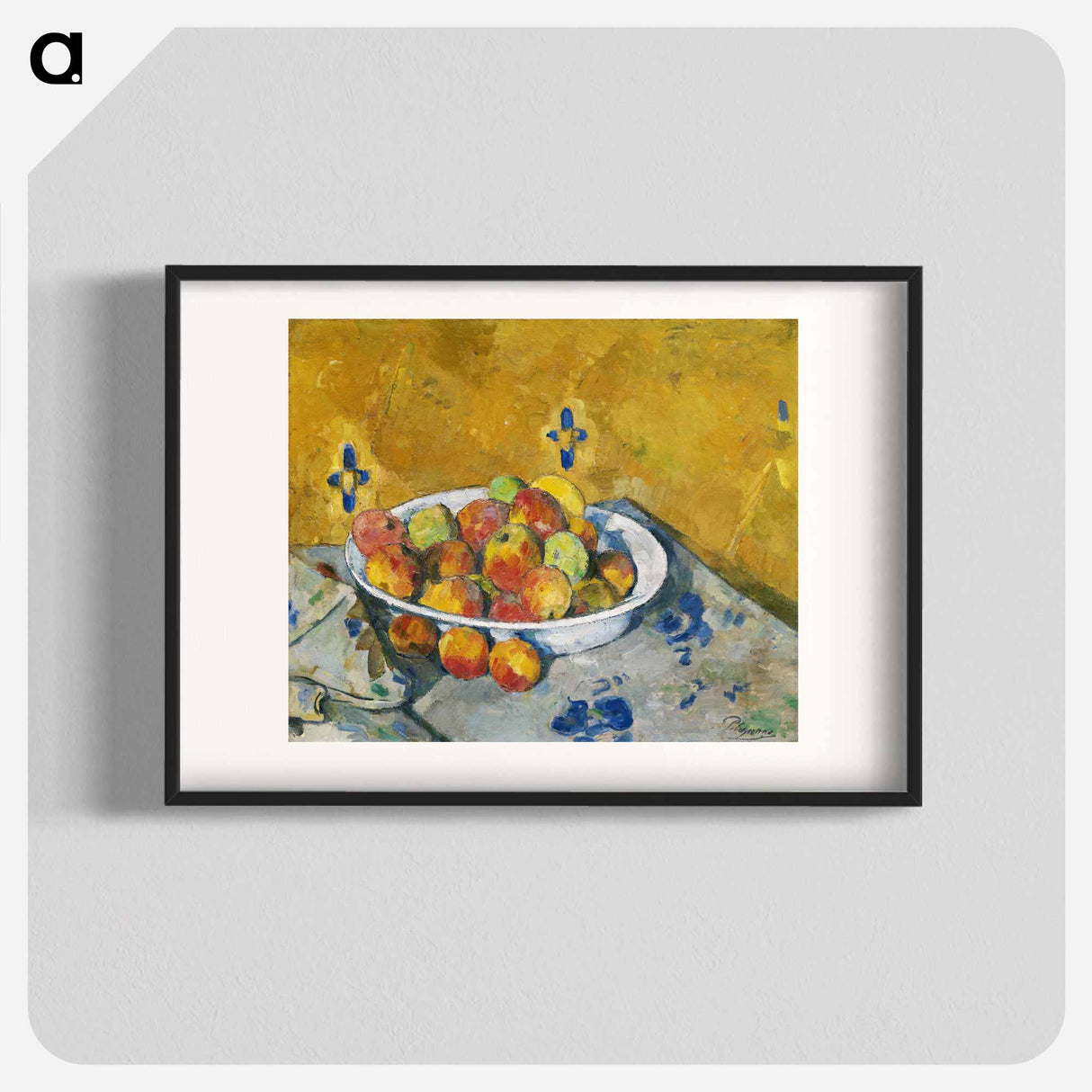 The Plate of Apples - Paul Cezanne Poster.