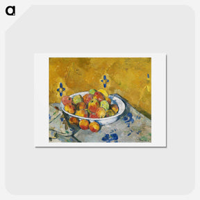 アートポストカード-The Plate of Apples - ポール セザンヌ Postcard.