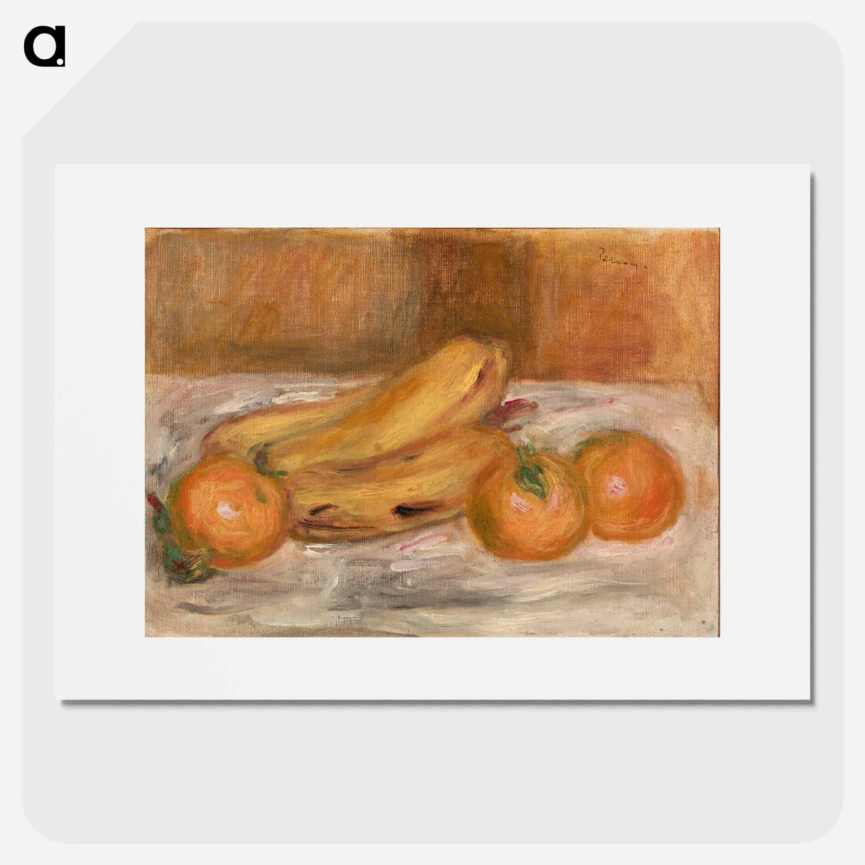 Oranges and Bananas - Pierre-Auguste Renoir Poster.