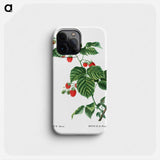 European Raspberry - Pierre Joseph Redouté Phone Case.